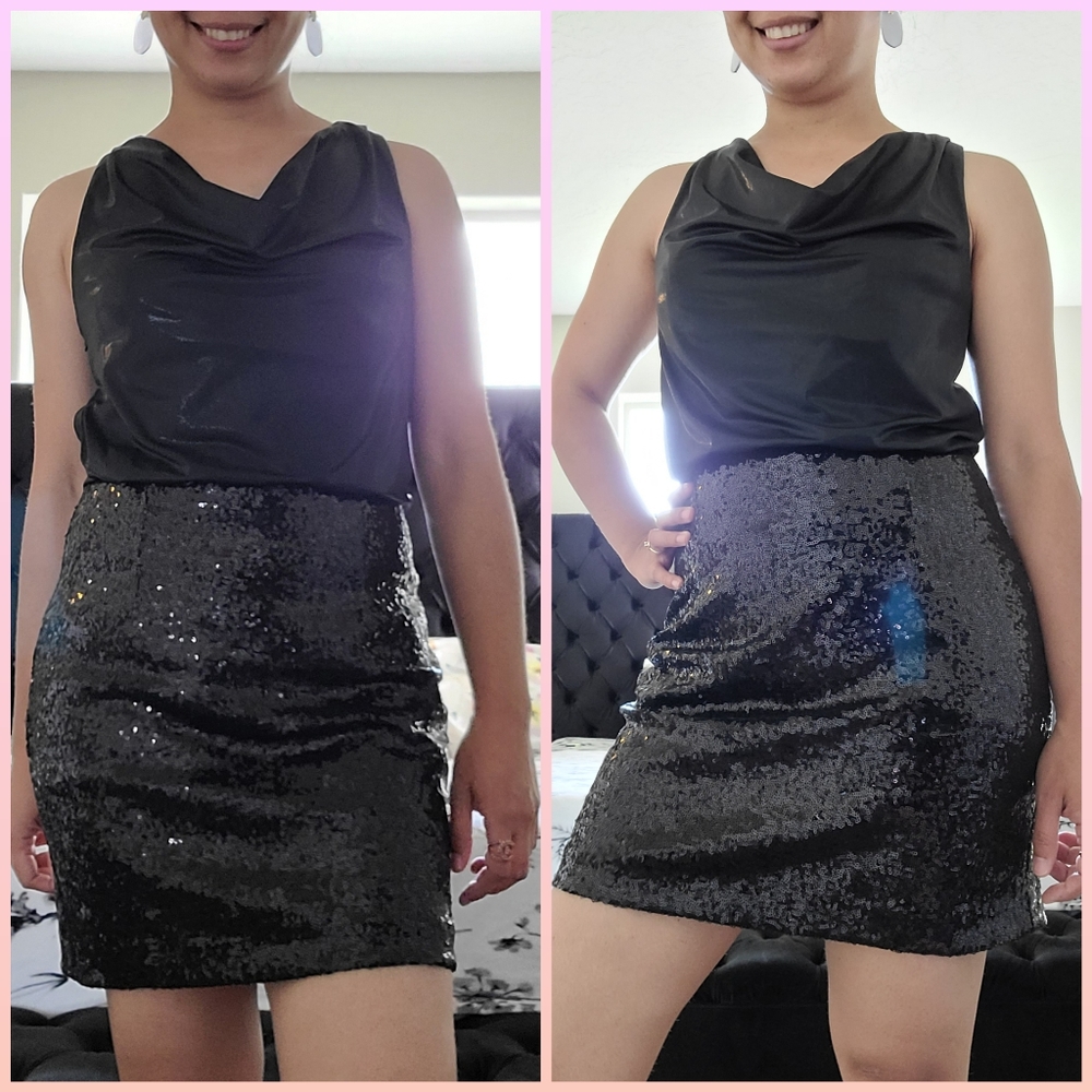 Cocktail Dress with sequins skirt
